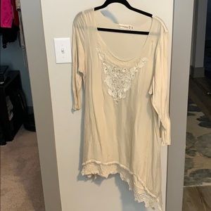 Johnny Was 4love and Liberty cream top